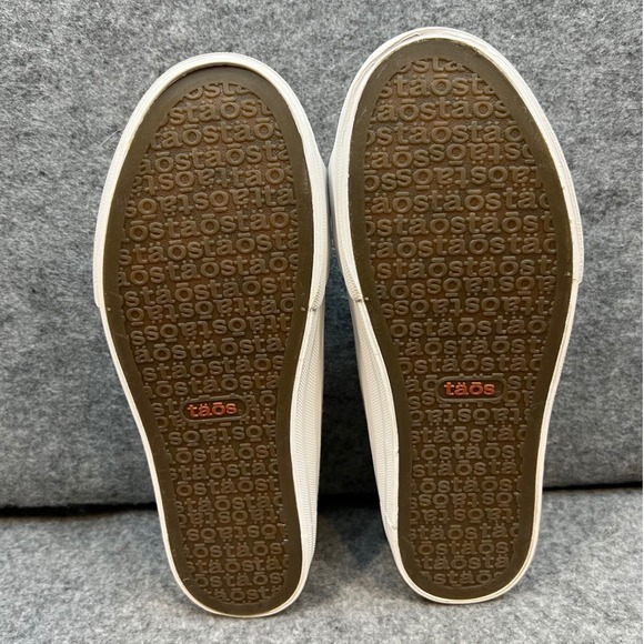 TAOS Women's White Canvas Mule Sneakers Slip On Casual Comfort Shoes Size 7 - Picture 9 of 9